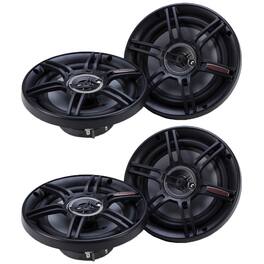 Crunch - CS-653 300 Watts 6.5-Inch 3-Way 4 Ohms Car CS Speakers, 2 Pack - Black