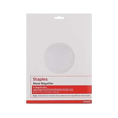 Staples - 2x Sheet Magnifier (TR56459) - Clear price history on PriceWatchPro