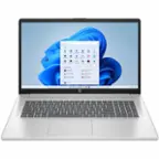 Angle. HP - 17-c2000 17.3" 1600 x 900 (HD+) Touch Screen Laptop - Intel Core i3 with 8GB Memory - 256 GB SSD - Natural Silver, Silver.