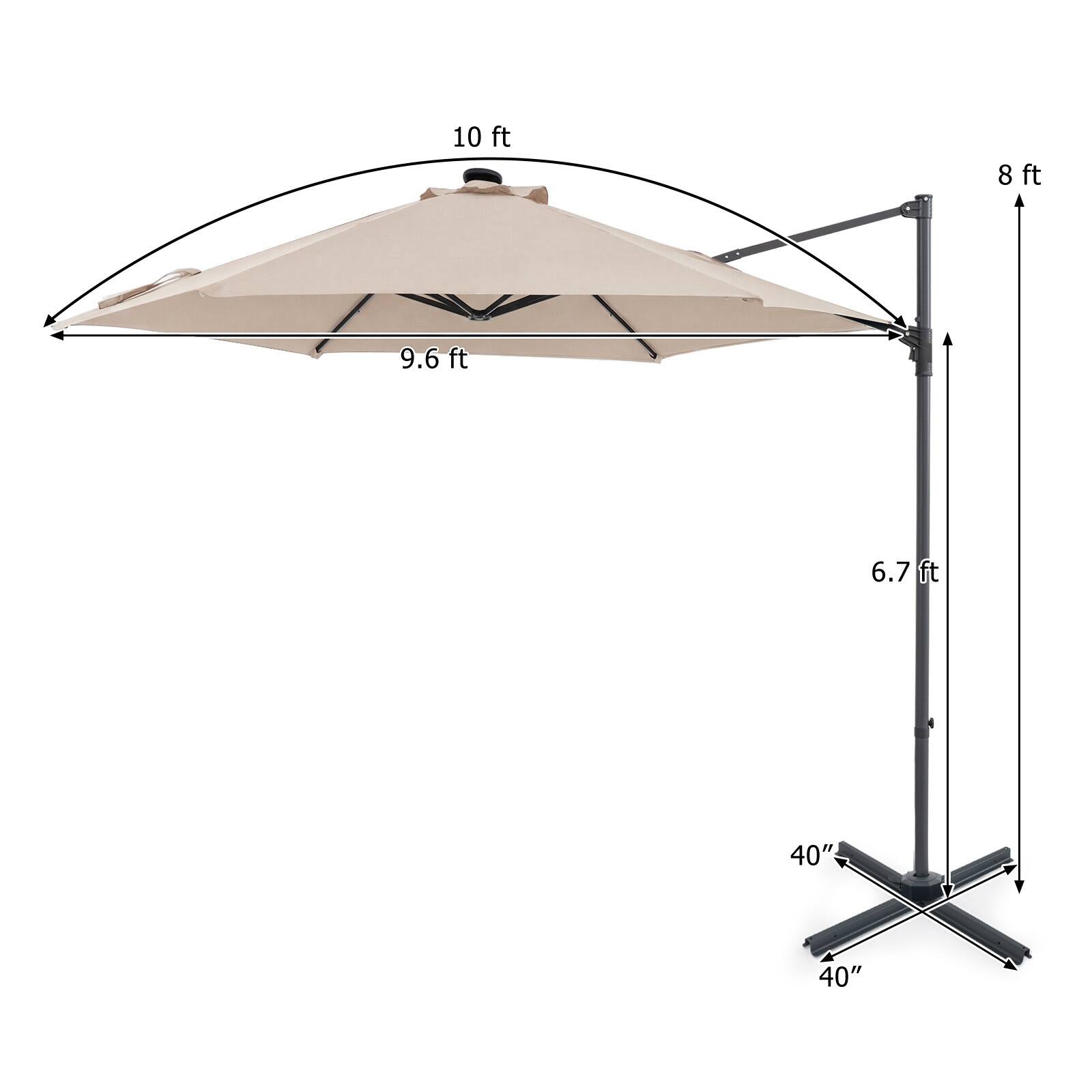 10 ft  
8 ft  
9.6 ft  
6.7 ft  
40"  
40"