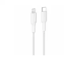 Belkin - BoostCharge Pro USB-C Braided Cable with Lightning Connector - 6.6ft/2m - White - CAA022fq2MWH