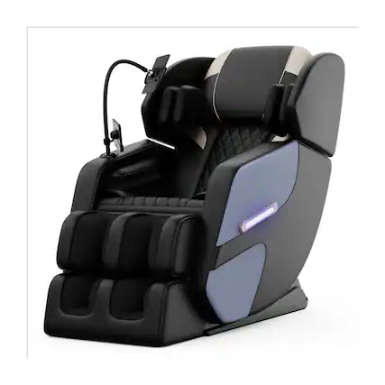 Front. Boyel Living - Full Body Zero Gravity Massage Chair with 6-Roller Massage Heat Air Compression Foot Rollers Bluetooth - Black.