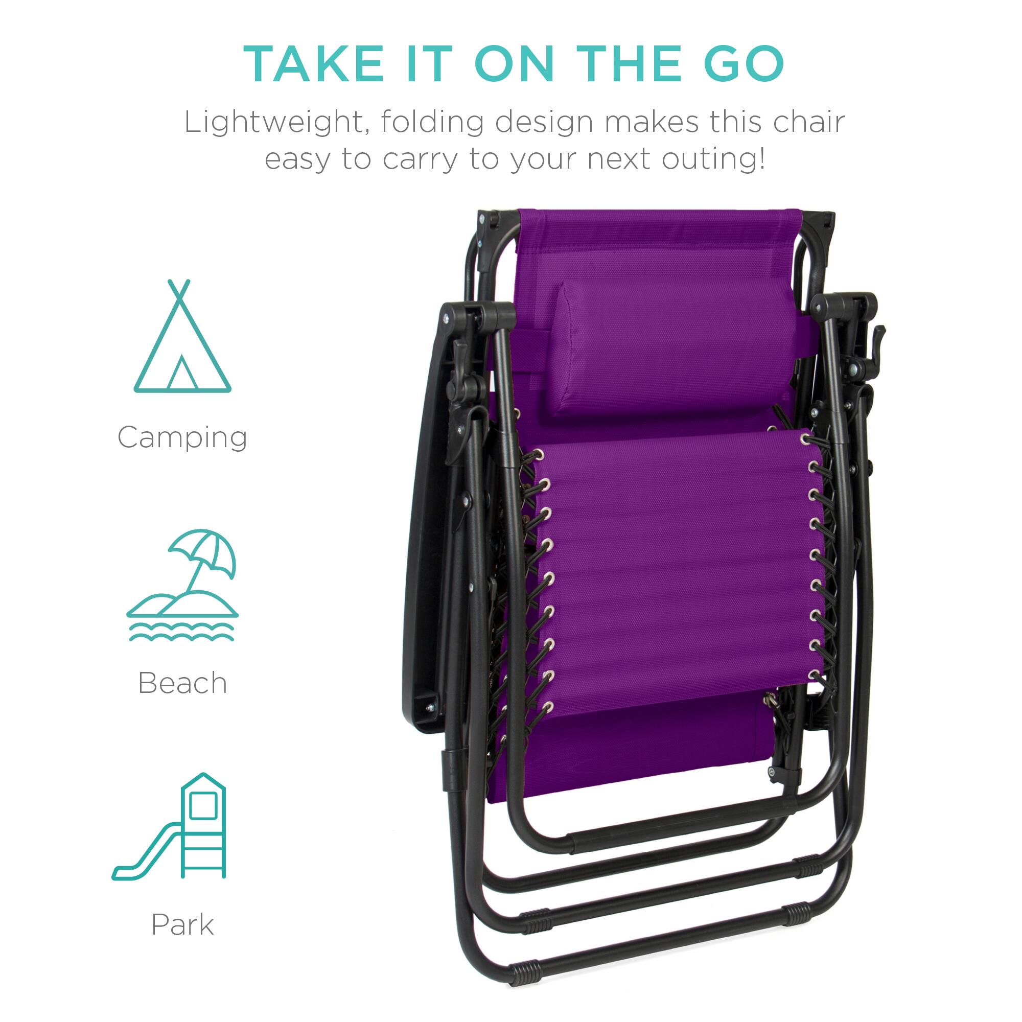 TAKE IT ON THE GO

Lightweight, folding design makes this chair easy to carry to your next outing!

Camping  
Beach  
Park