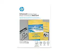 HP - Enhanced Glossy Business Paper, 8.5" x 11", 150 Sheet/Pack - White
