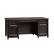 Front. Sauder - Edge Water Collection 65" Wood Executive Desk, Estate - Estate Black.