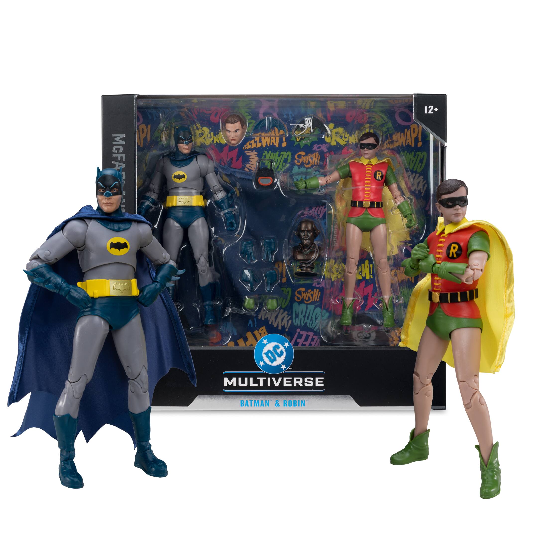 McFA
P
ZLZWAI! CLANK Frish
12+ SWAP! CLA R EKK!
R
C SWiSH! KAKKK! CRASH BILL FFF DC MULTIVERSE
BATMAN & ROBIN
