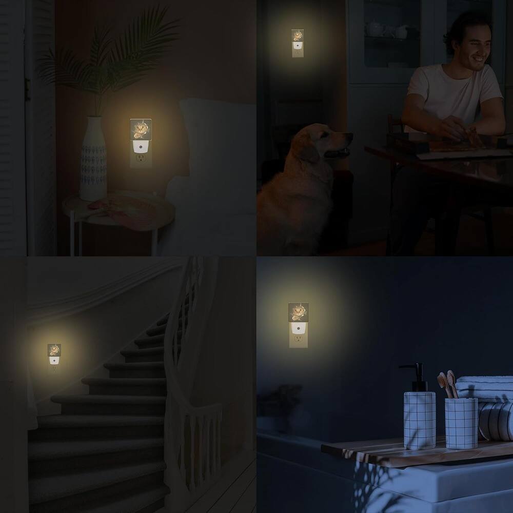 Alt View 3. Schertz - Cat Night Light – LED Plug-In with Dusk to Dawn Sensor for Bedroom & Bathroom.