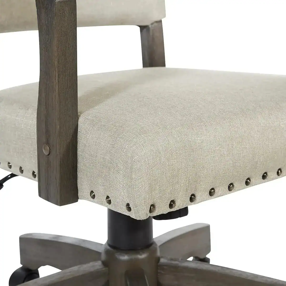 Alt View 8. Office Star Products - Santina Deluxe Cushioned Banker's Chair for Elegant Home Office - Beige.
