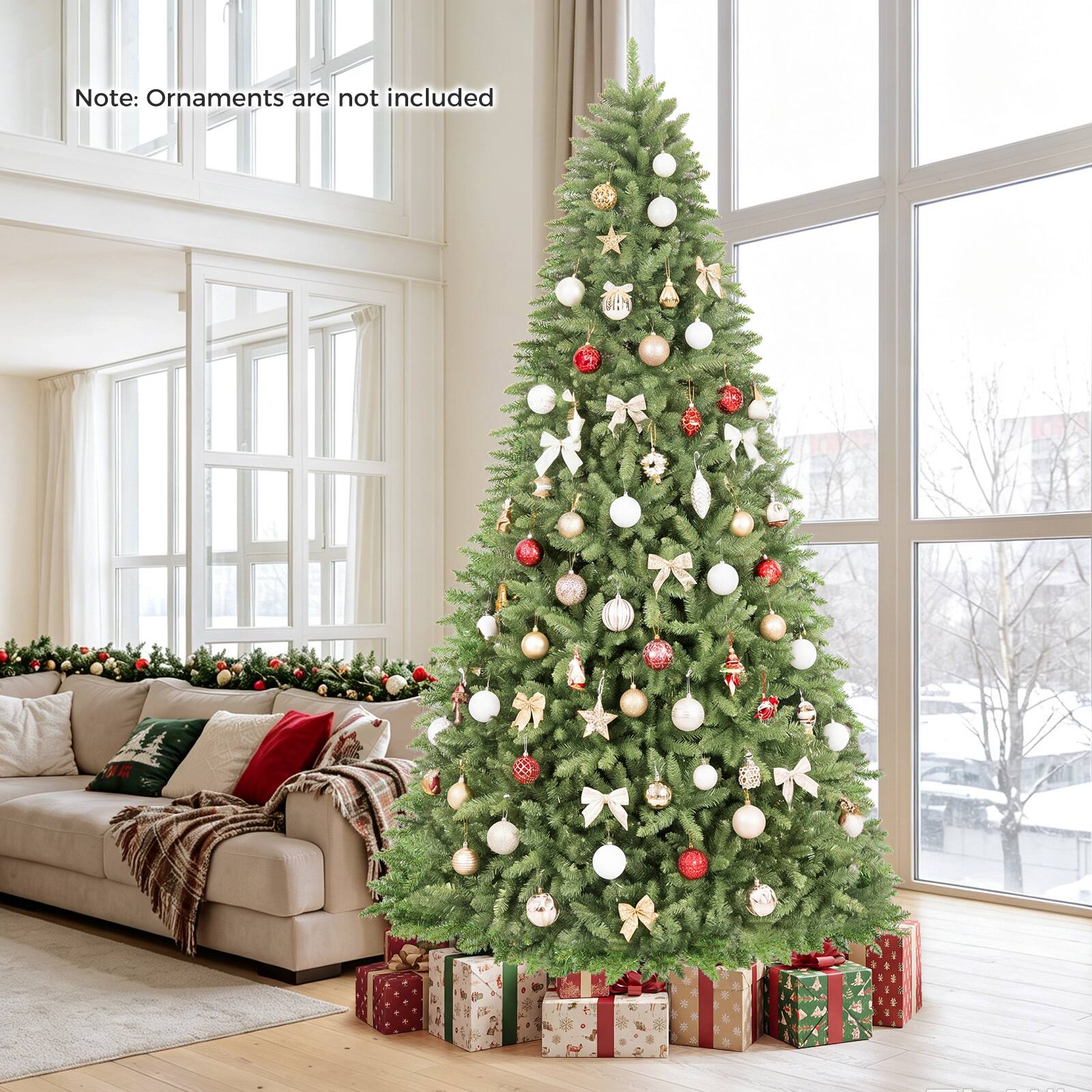 Note: Ornaments are not included
