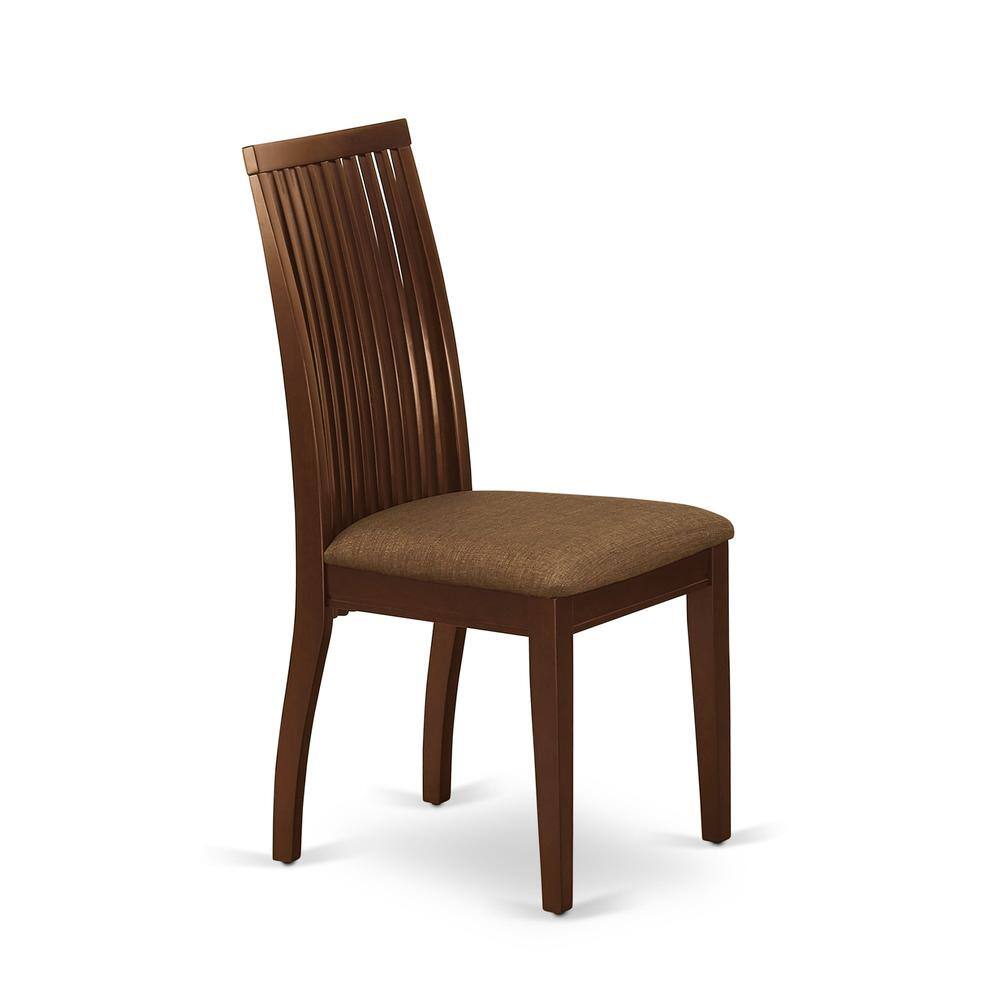 Left. East West Furniture - 3 Piece Dining Room Furniture Set Contains a Rectangle Dining Table - Mahogany.
