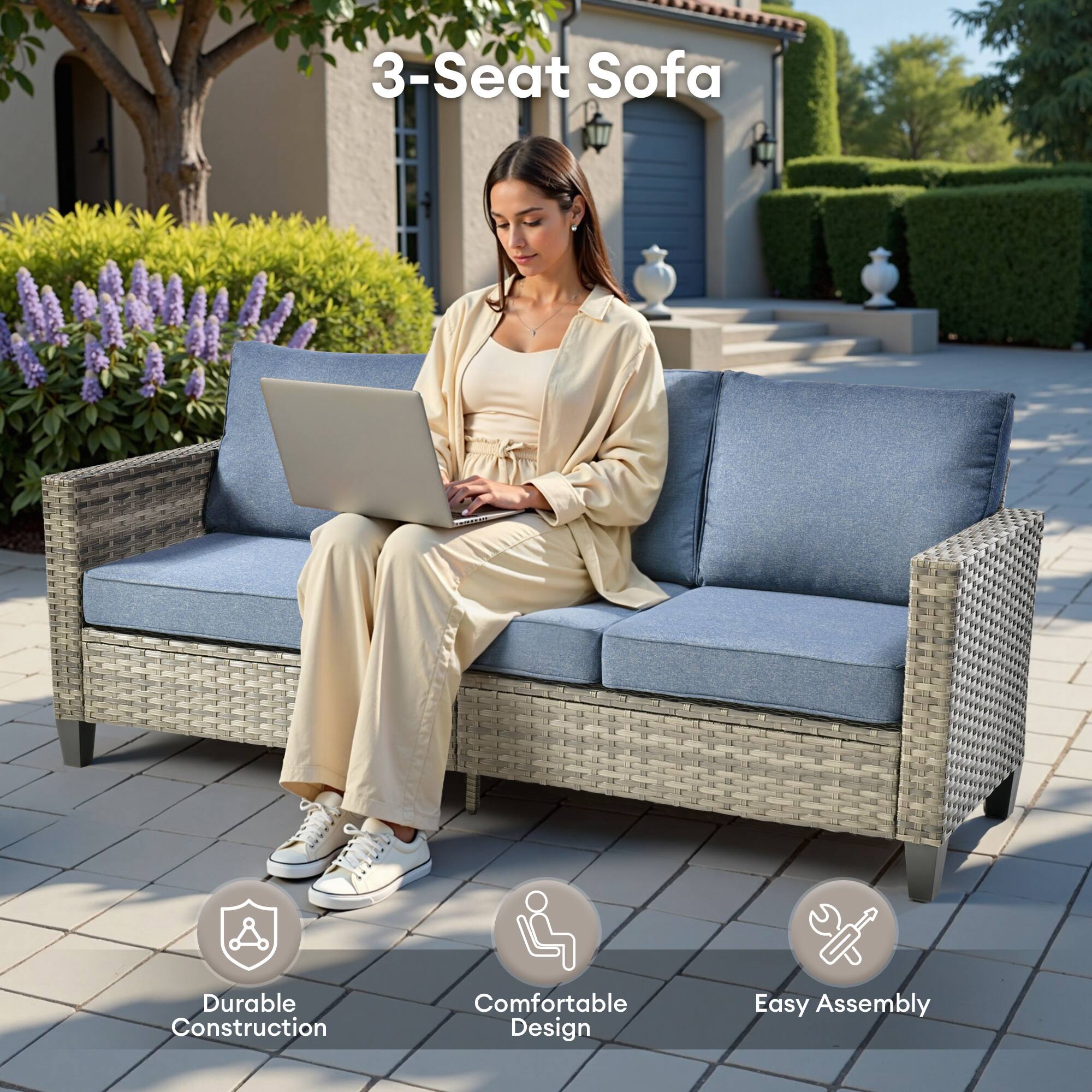 3-Seat Sofa

- Durable Construction
- Comfortable Design
- Easy Assembly