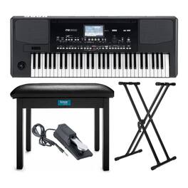 Korg - PA300 61-Key Professional Arranger Keyboard Bundle with Accessory Bundle