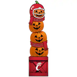 Fan Creations - Cincinnati Bearcats 31" Stacked Pumpkin Leaner - Multicolor