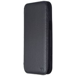 Case-Mate - Tough Wallet Folio Case for Apple iPhone 12 Mini - Leather - Black