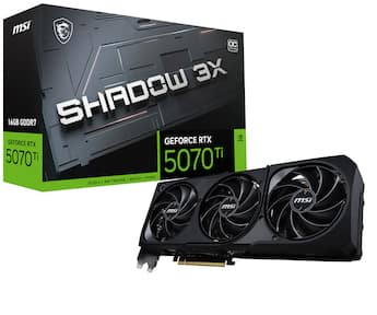 MSI NVIDIA GeForce GeForce RTX 5070 TI 16G SHADOW 3X OC 16GB GDDR7 MSI NVIDIA GeForce GeForce RTX 5070 TI 16G SHADOW 3X OC 16GB GDDR7