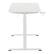 Left Zoom. OSP Home Furnishings - Primo 48" Sit-to-Stand Electric Desk - White Finish.
