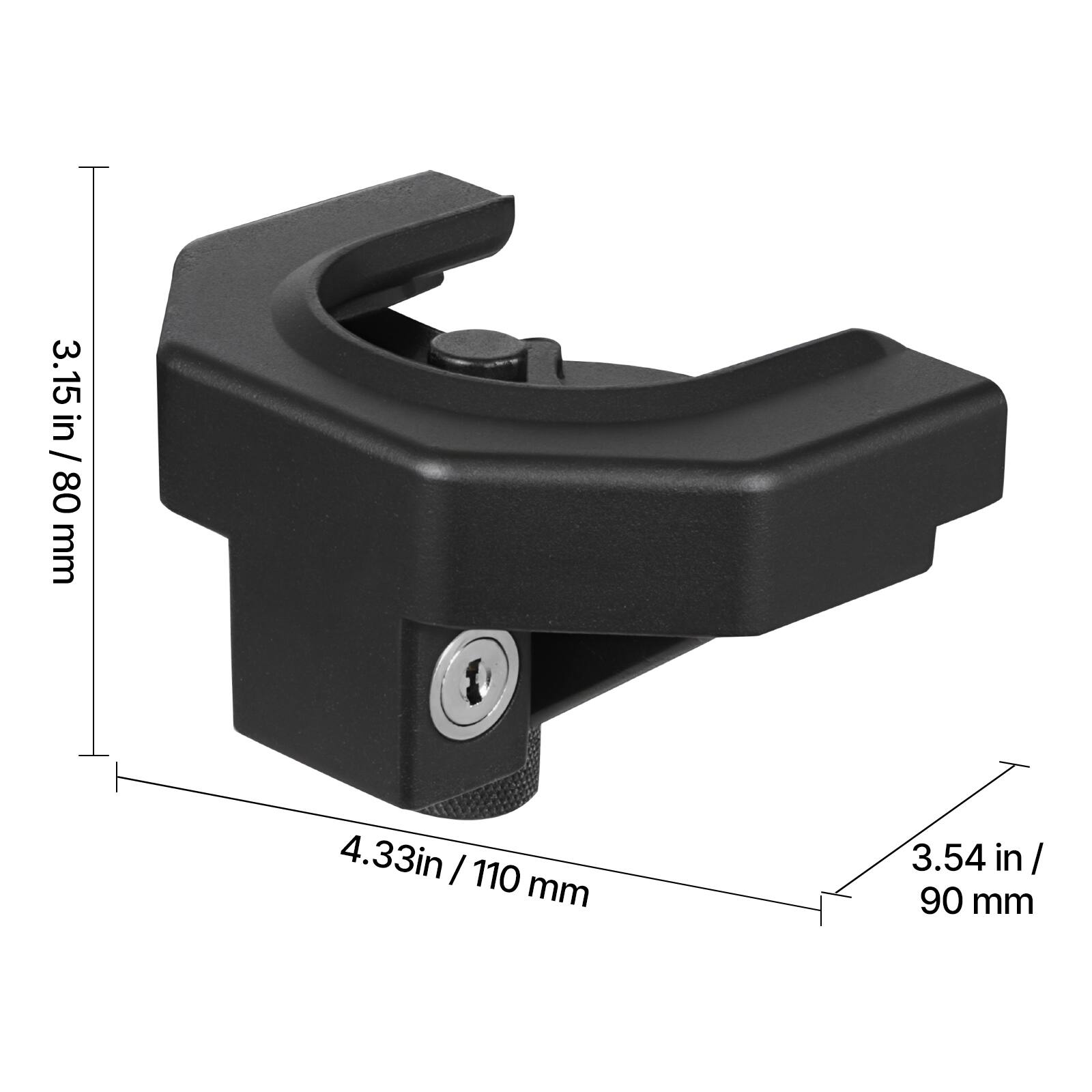 3.15 in / 80 mm  
4.33 in / 110 mm  
3.54 in / 90 mm