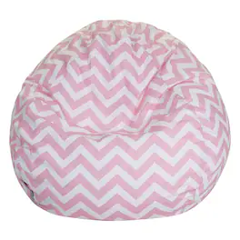 Majestic Home - Small Bean Bag Chevron BabyPink - Pink