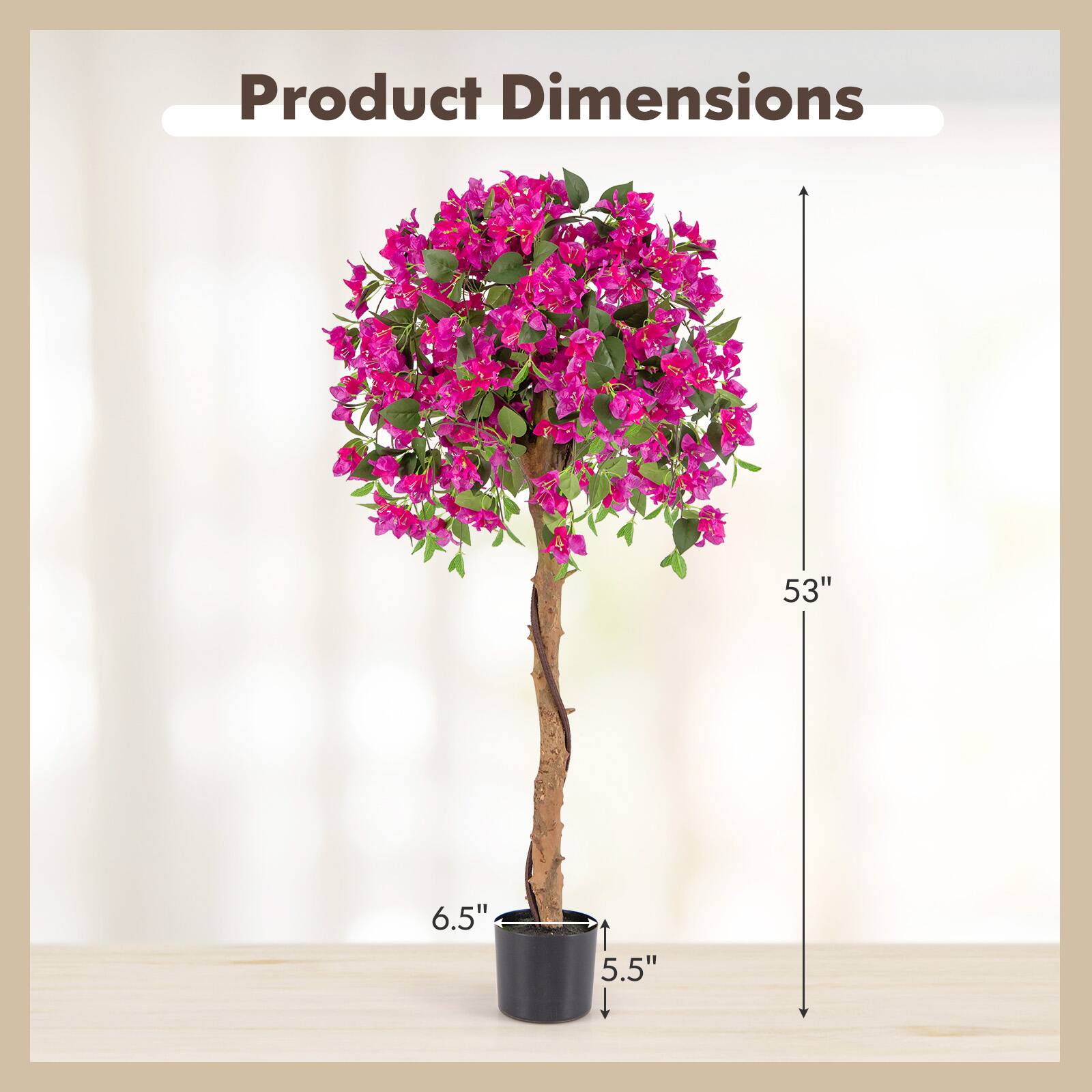 Product Dimensions: 53" x 6.5" x 5.5"