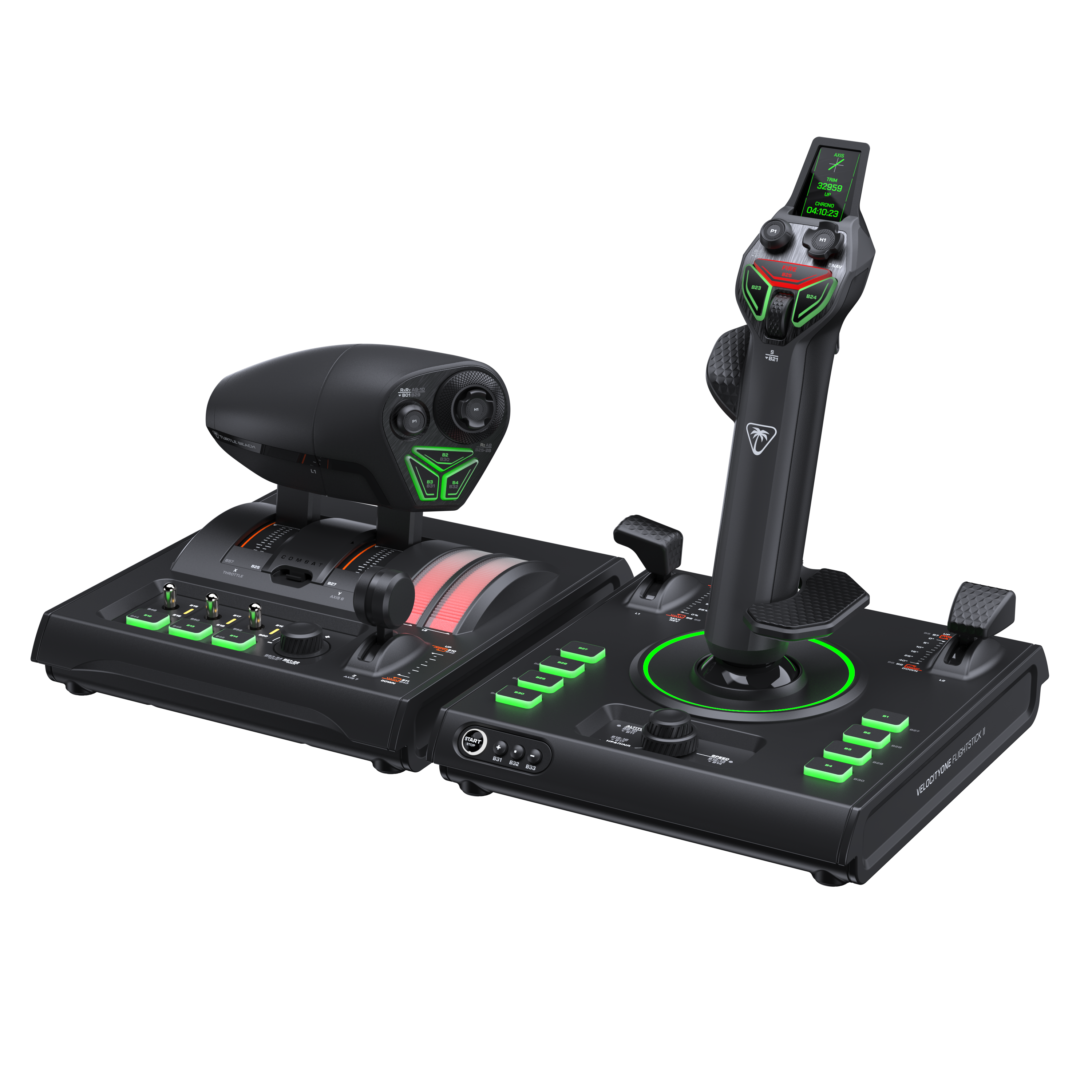 Turtle Beach - VelocityOne H.O.T.A.S. Flight Sim Controls for PC - Flightstick II & Dual Throttle - Black