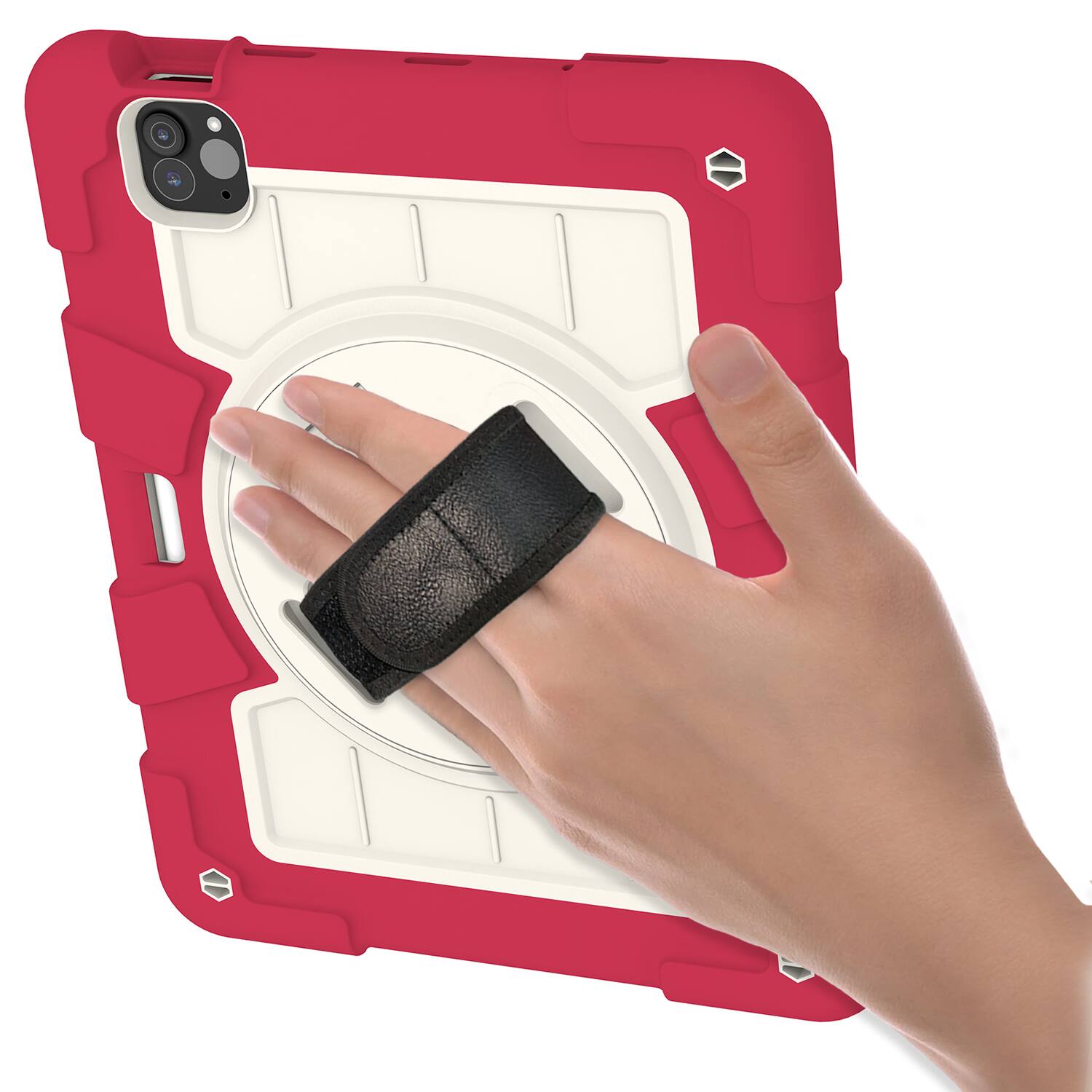 Alt View 4. Dteck - Heavy Duty Rugged Case for Apple iPad Air (M4) 11" 2026&2025&2024,Shockproof Kickstand Cover with Shoulder Strap - B.