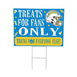 Evergreen Enterprises - Los Angeles Chargers 18" x 24" Halloween Treats Outdoor Yard Sign - Multicolor