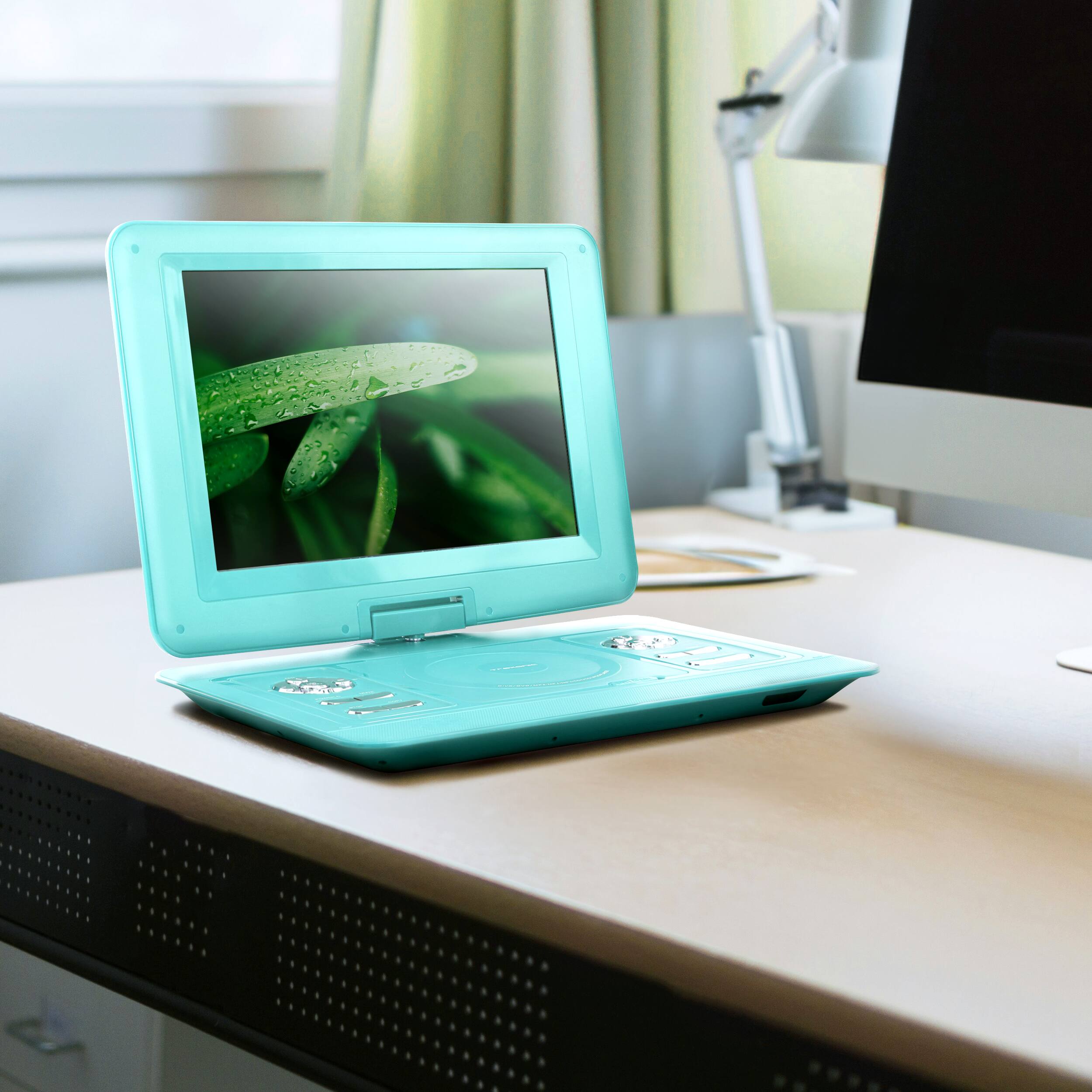 Alt View 1. Trexonic - 13.3 Inch Portable TV DVD Player with Color TFT LED Screen and USB/HD/AV Inputs - Teal.