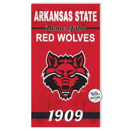 Jardine - Arkansas State Wolves 11'' x 20'' Home Of The Sign - Red