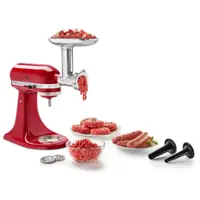 KitchenAid - Metal Food Grinder Attachment - Silver - Front_Zoom