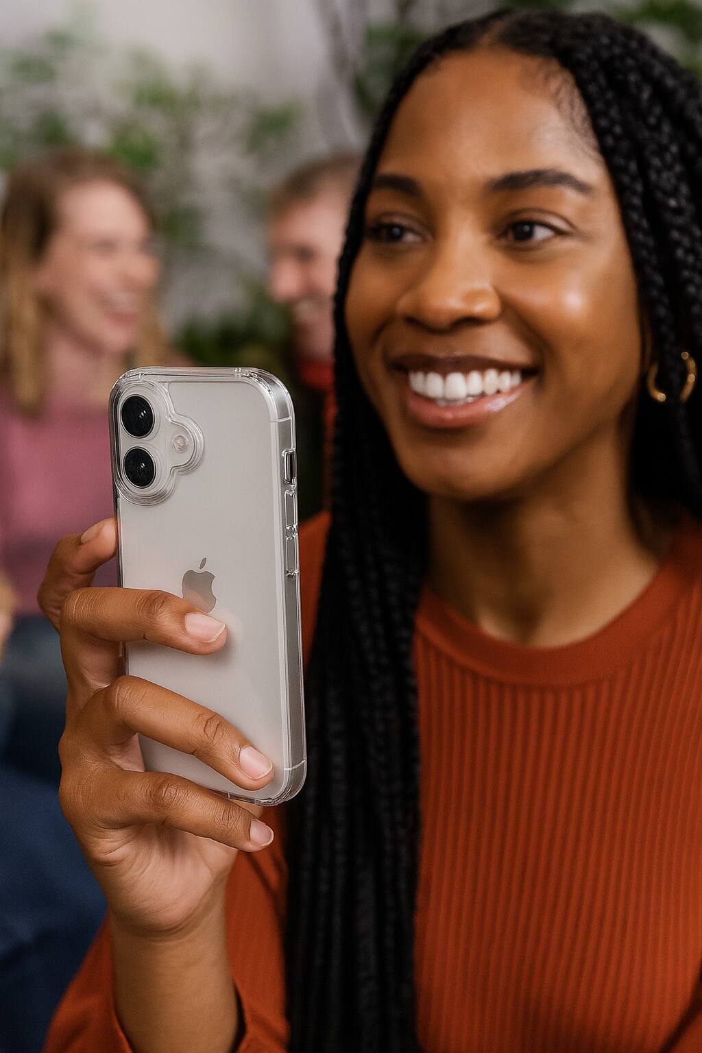 Alt View 4. SaharaCase - Venture Series Hard Shell Case for Apple iPhone 17 - Clear - Clear.