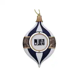 Santa's Workshop - Jackson State Tigers Two-Piece 5.5" Spinning Bulb Ornament Set - Blue