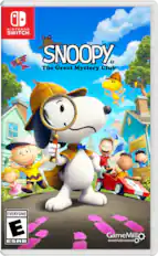 NINTENDO SWITCH
SNOOPY & The Great Mystery Club
PSYCHIATRIC HELP 5t THE DOCTOR IS IN
EVERYONE E
ESRB
GameMill entertainment