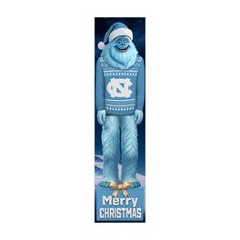 Fan Creations - North Carolina Tar Heels 48" Yeti Christmas Leaner - Multicolor