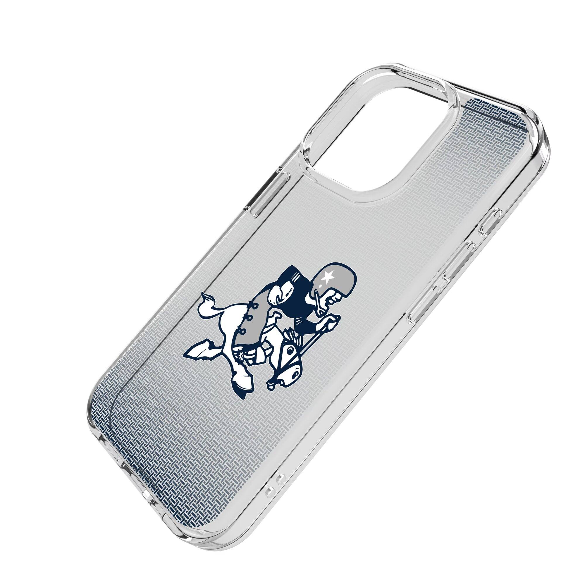 Alt View 1. Keyscaper - Dallas Cowboys Linen Logo iPhone Clear Case - 15 - Multicolor.