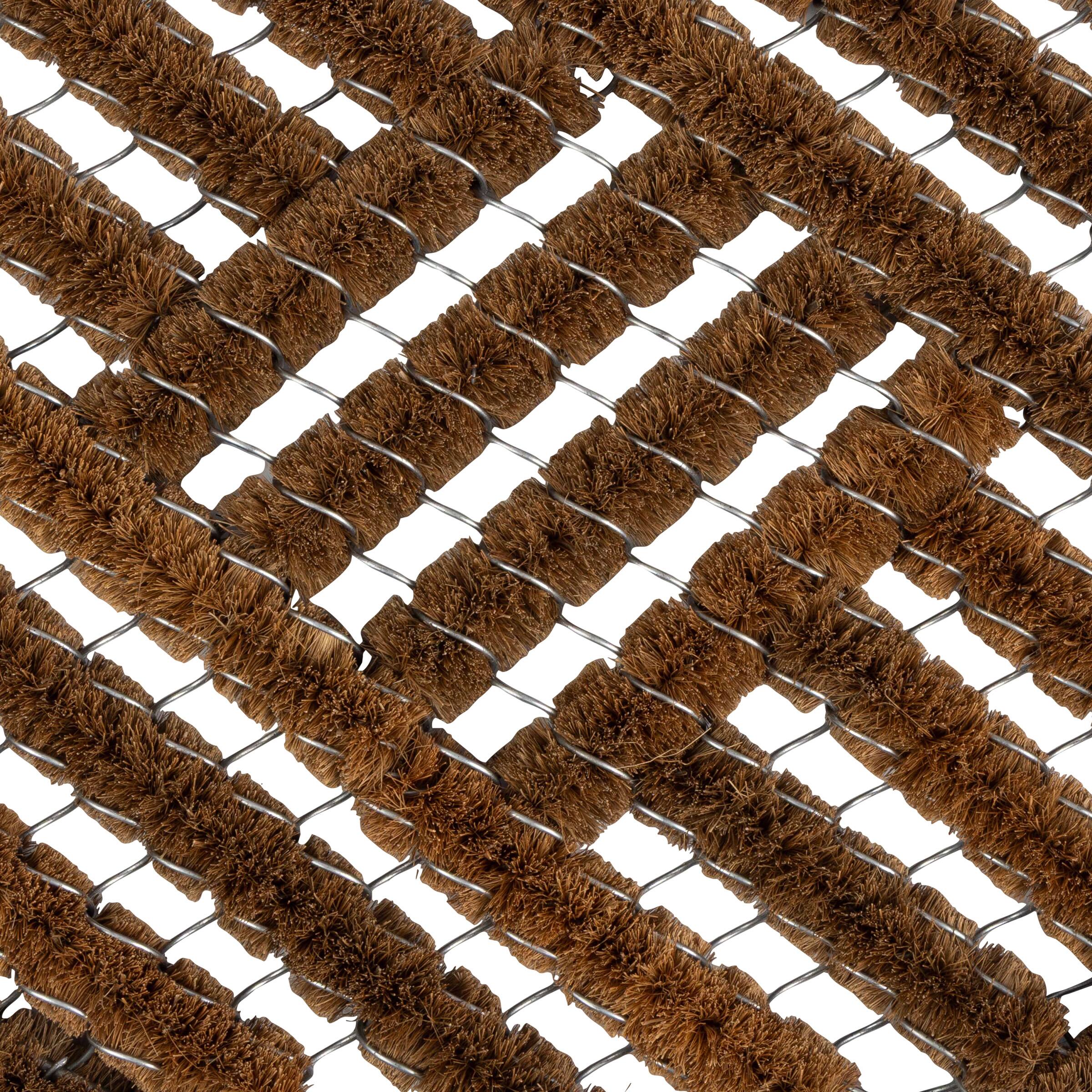 Alt View 3. Kings County Tools - 23.5in Half Circle Coir Doormat - Brown.