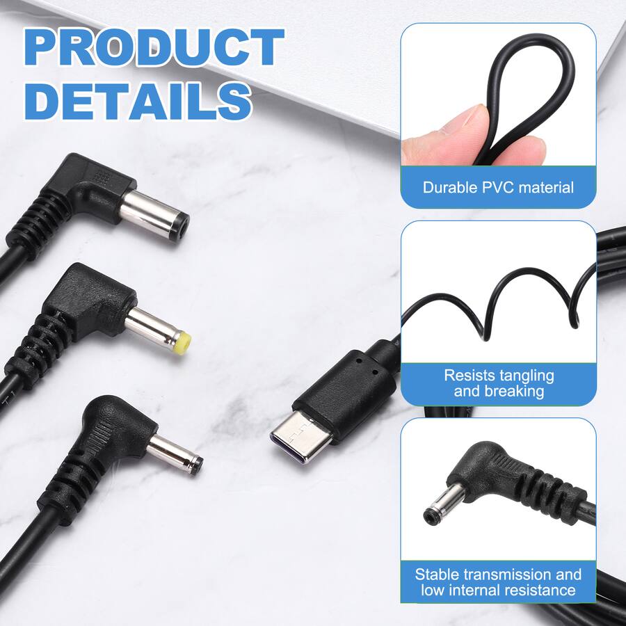 Usb To 12v Router Unique Bargains USB C to DC Power Cable, 12V 3A 36W, 3.5x1.35mm, PD ...