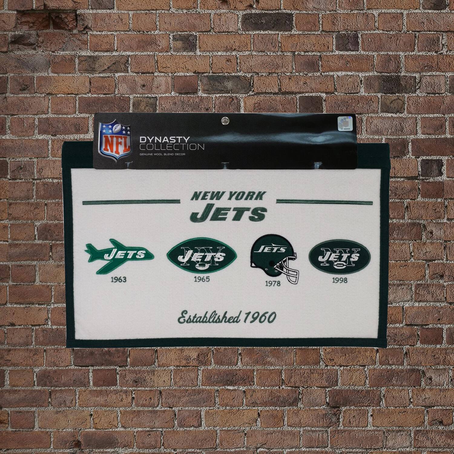 DYNASTY NFL COLLECTION  
NEW YORK JETS  
1963  
1965  
1978  
1998  
Established 1960