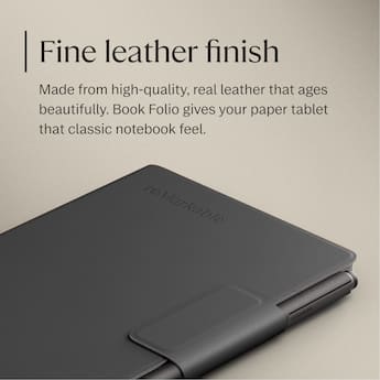 reMarkable Paper Pro Move Premium leather Book Folio for your 7.3 reMarkable Paper Pro Move Premium leather Book Folio for your 7.3