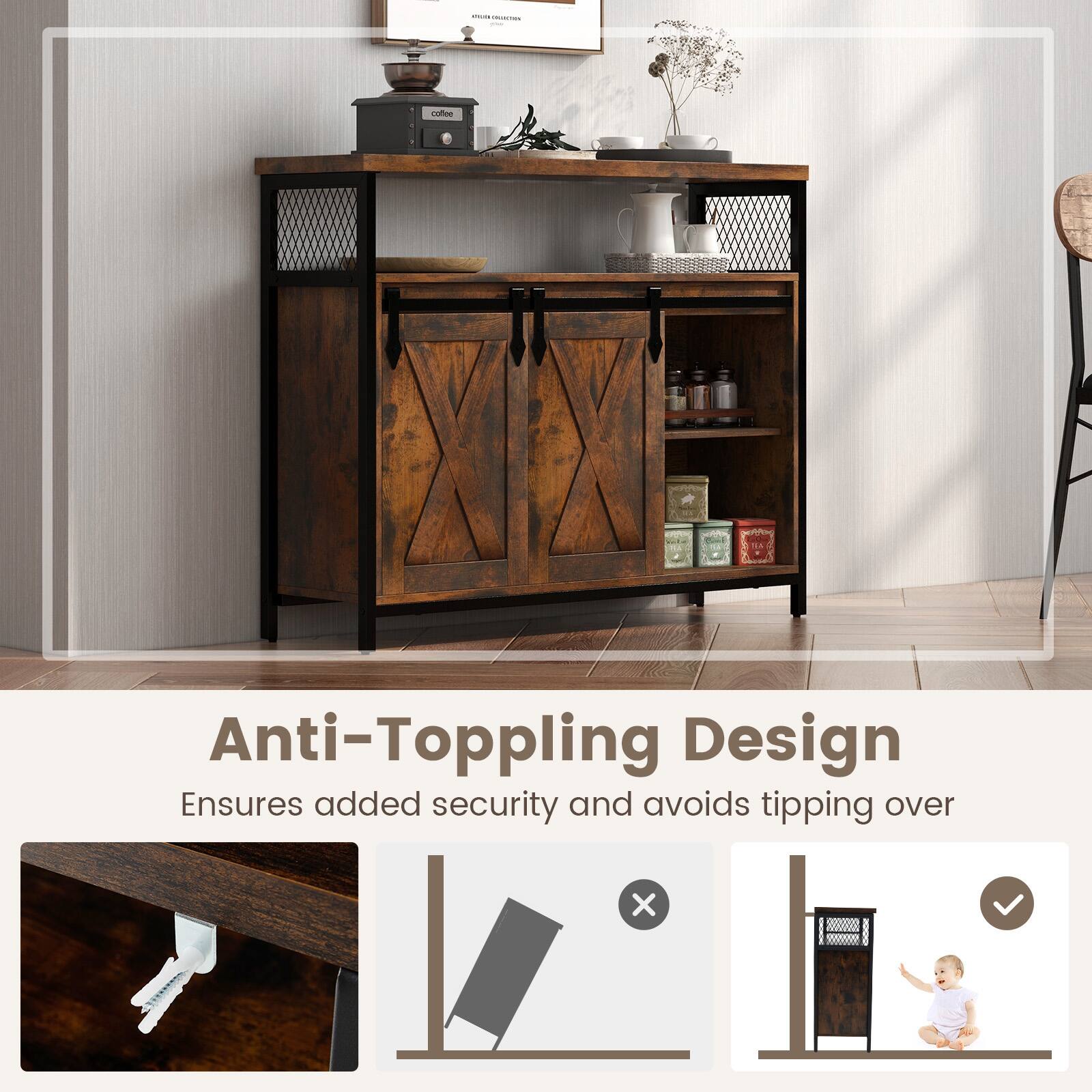 C. Anti-Toppling Design
Ensures added security and avoids tipping over