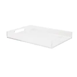 Martha Stewart - Brody Acrylic Desktop Tray Organizer - Clear