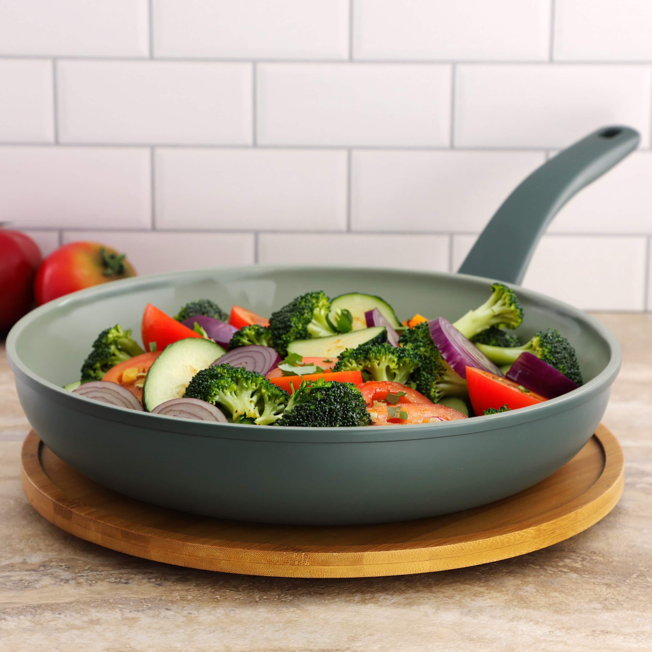 Oster Sutterville Choice 12 Inch Ceramic Nonstick Frying Pan in