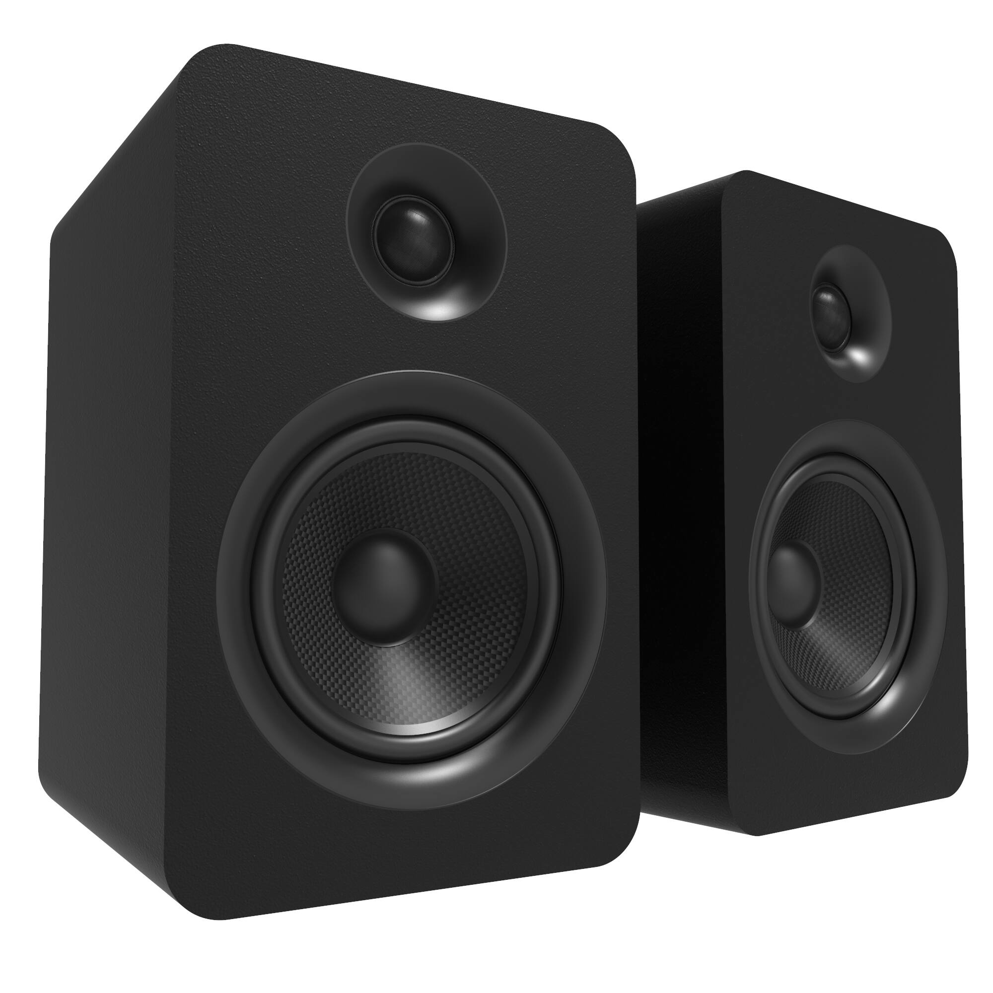 Angle. Kanto - Kanto YUP6 Passive Bookshelf Speakers - Pair - Black.