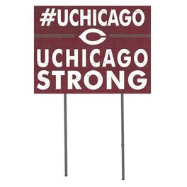 Jardine - UChicago Maroons 18'' x 24'' I Chose Lawn Sign - Maroon