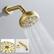 Alt View 6. Boyel Living - Brushed Gold Ten Function Shower Set with Rain Shower Handheld Shower and cUPC Pressure Balance Valve - Brushed Gold.