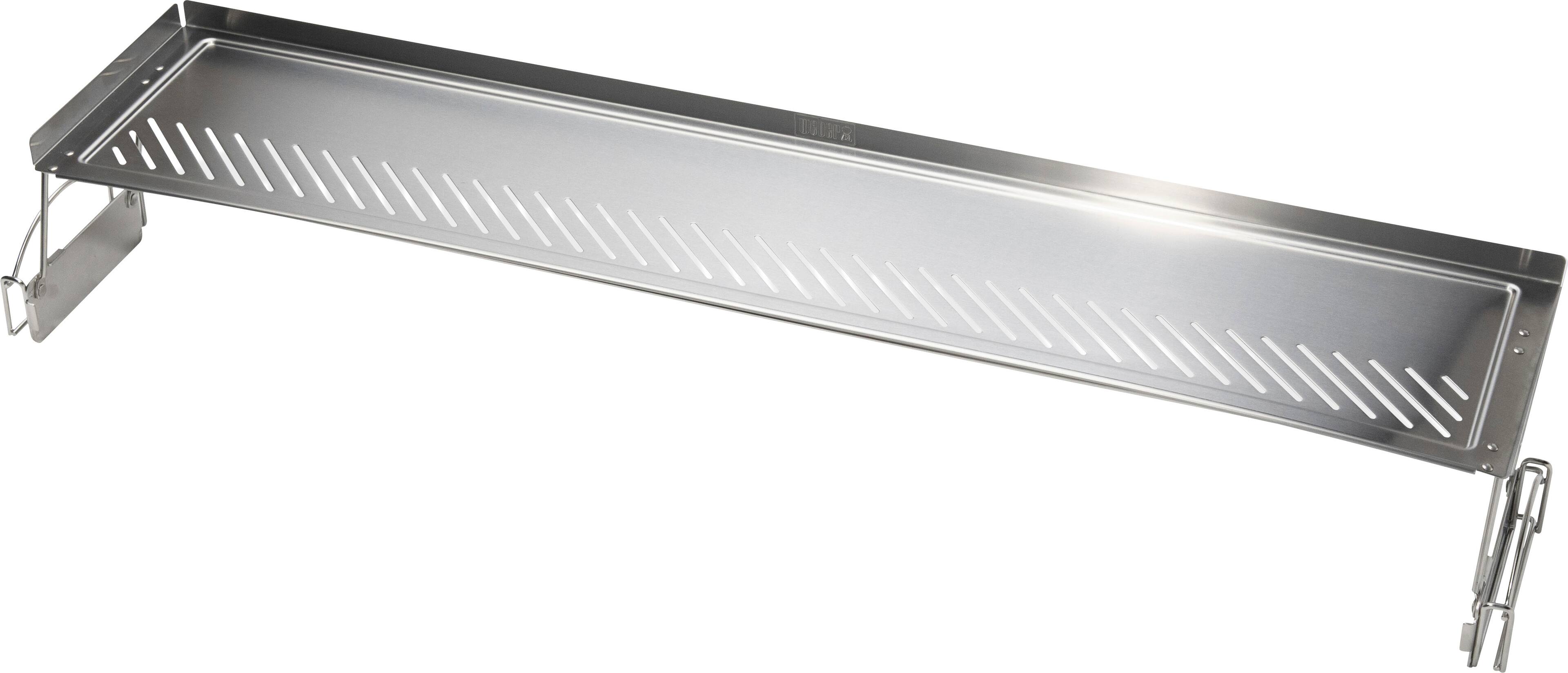 Alt View 1. Weber - Dual-Level Warming Rack works with 36" Slate Griddle - Silver.