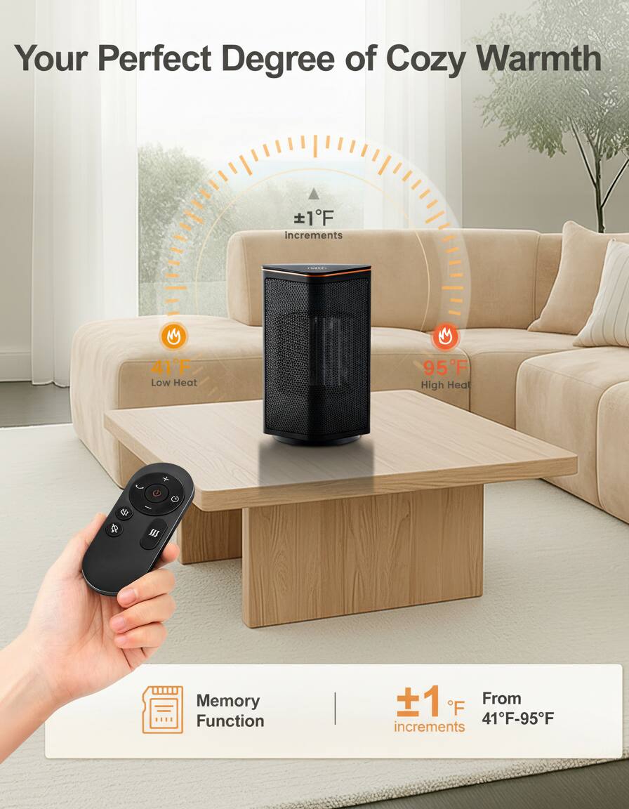 Your Perfect Degree of Cozy Warmth

±1°F increments

41°F Low Heat

95°F High Heat

Memory Function

±1°F increments From 41°F-95°F