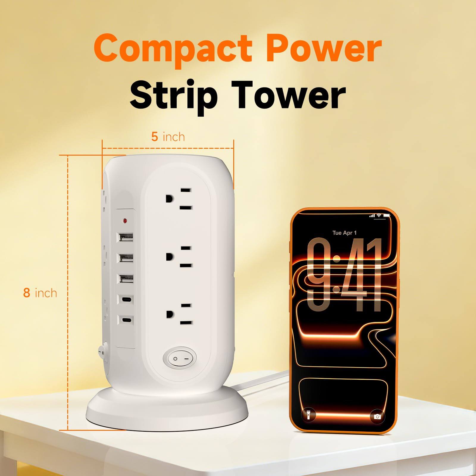 Compact Power Strip Tower  
5 inch x 8 inch  
Tue Apr 1 04