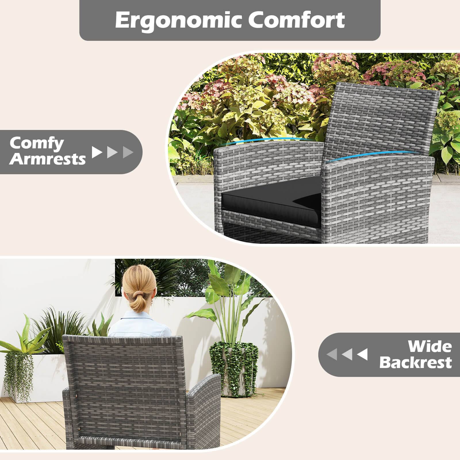 Ergonomic Comfort

Comfy Armrests

Wide Backrest