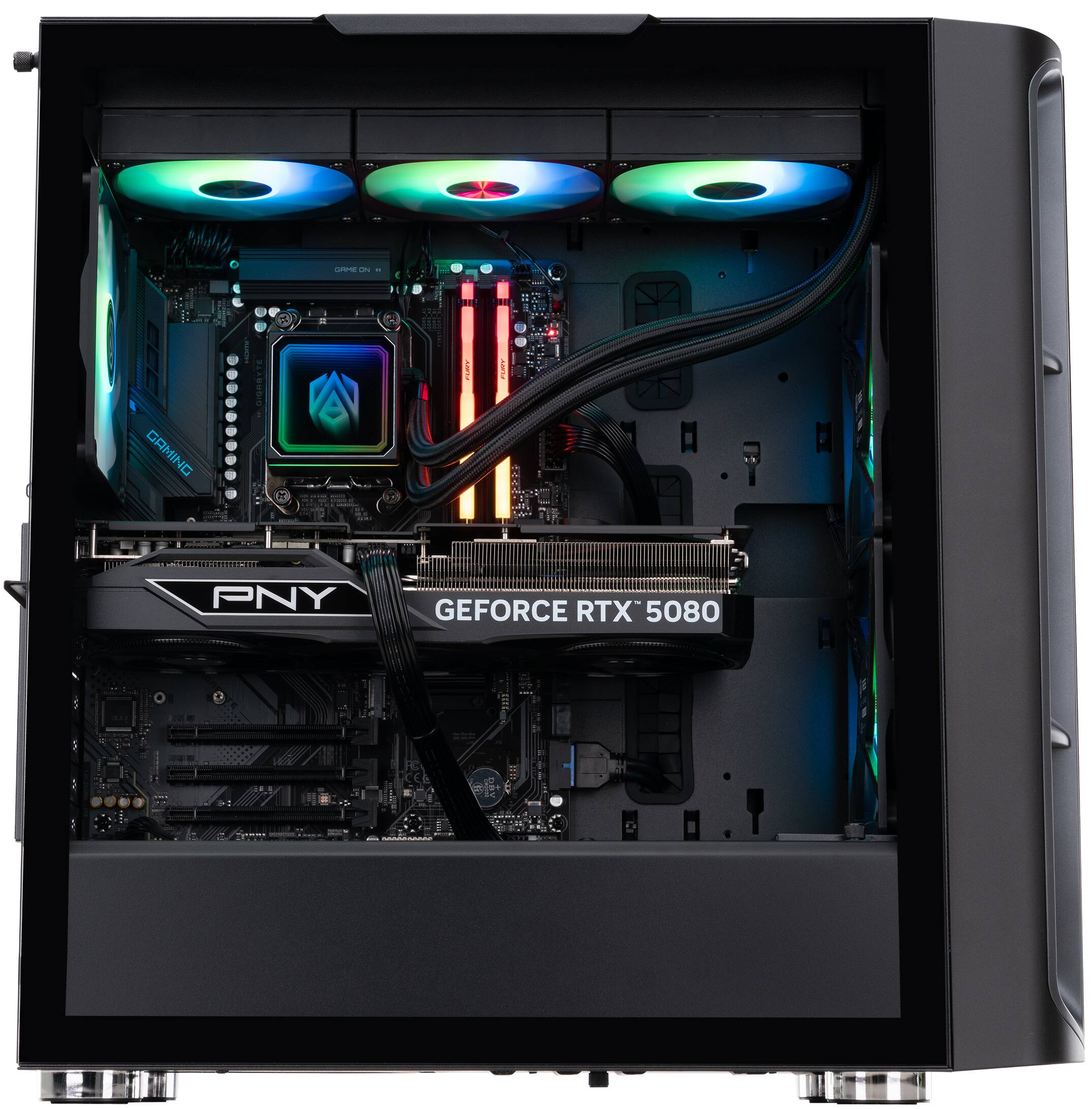 ADVANCED BATTLESTATIONS ABS Kaze II Aqua Gaming PC Windows 11 AMD
