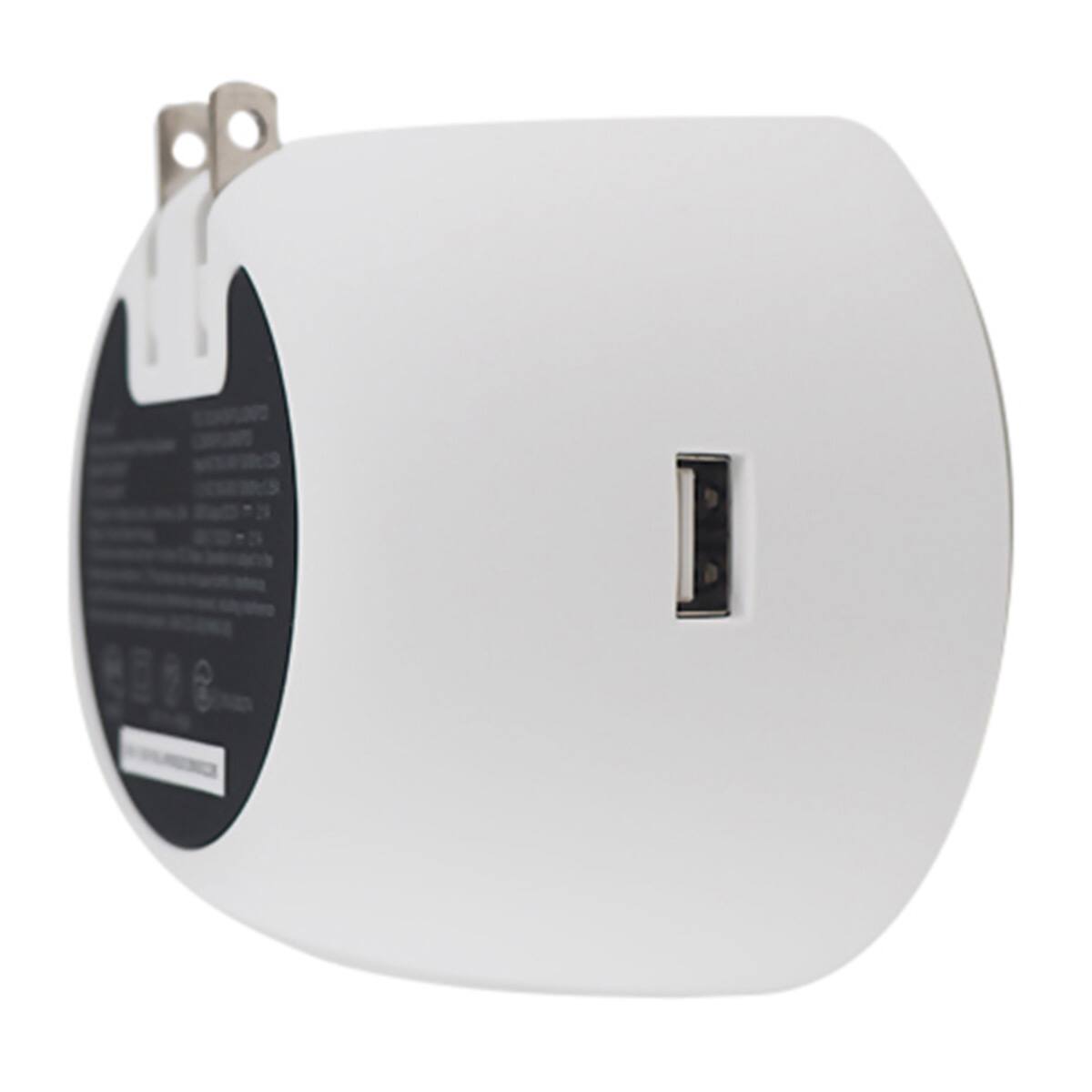 Alt View 9. OC Acoustic - OC Acoustic Newport Plug-In Outlet Wireless Bluetooth Speaker with Built-In USB Type-A Charging – Set of 4 - Gray/White.